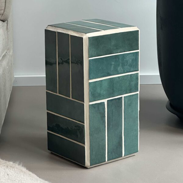 Groene Tegeltafel van Keramiek - Afbeelding 3