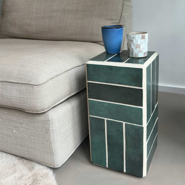 Groene Tegeltafel van Keramiek - Afbeelding 4
