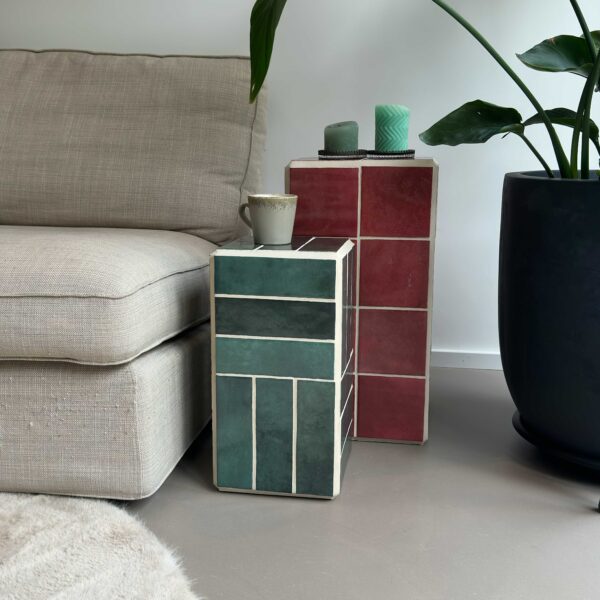 Groene Tegeltafel van Keramiek - Afbeelding 5