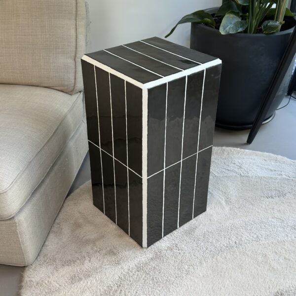 Tegeltafel Gemstone Onyx Zwart Wit - Afbeelding 5