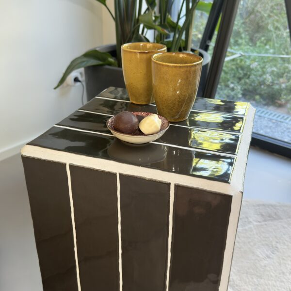 Tegeltafel Gemstone Onyx Zwart Wit - Afbeelding 7
